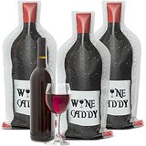 Wine Caddy Reusable Travel Wine Skin Bottle Protector