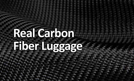 Real carbon fiber luggage