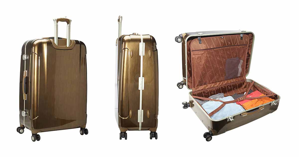 Mancini Armour Polycarbonate Spinner Suitcase