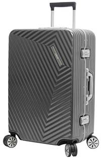 Andiamo Luggage Aluminum Frame 28" Zipperless Suitcase