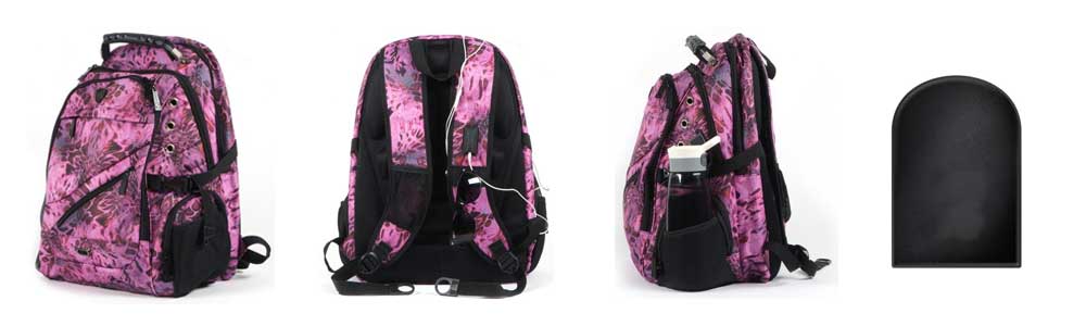 bulletproof backpack 16" tall backpack ballistic panel lvl II ultralight } 