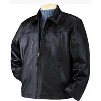 BulletBlocker Level IIIA Men's Black Bulletproof Leather Jacket 