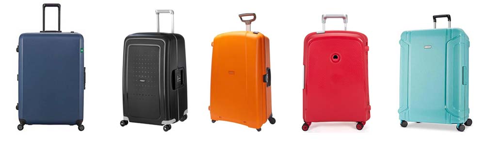 Polypropylene luggage examples
