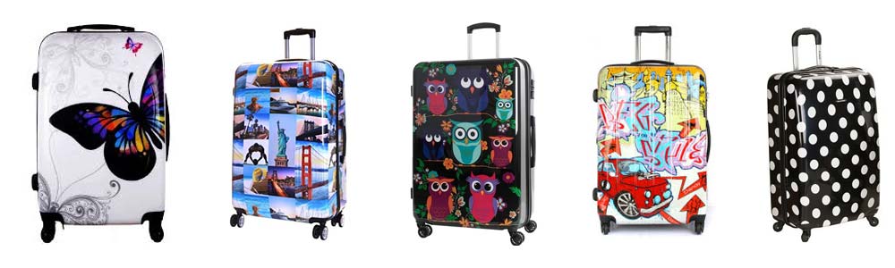 Polycarbonate luggage examples