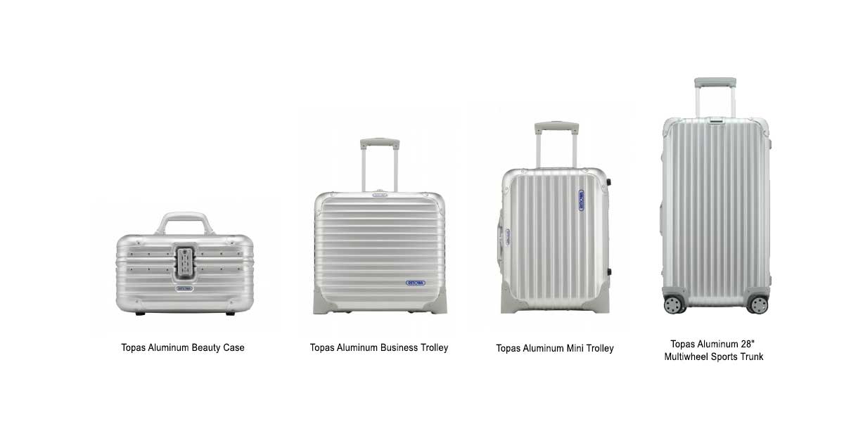 Rimowa Topas Aluminum Hard Sided Suitcase | SafeSuitcases.com