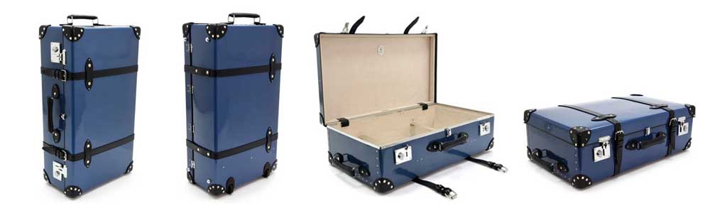 Globe-Trotter Sapphire Blue 30 Inch Extra Deep Suitcase